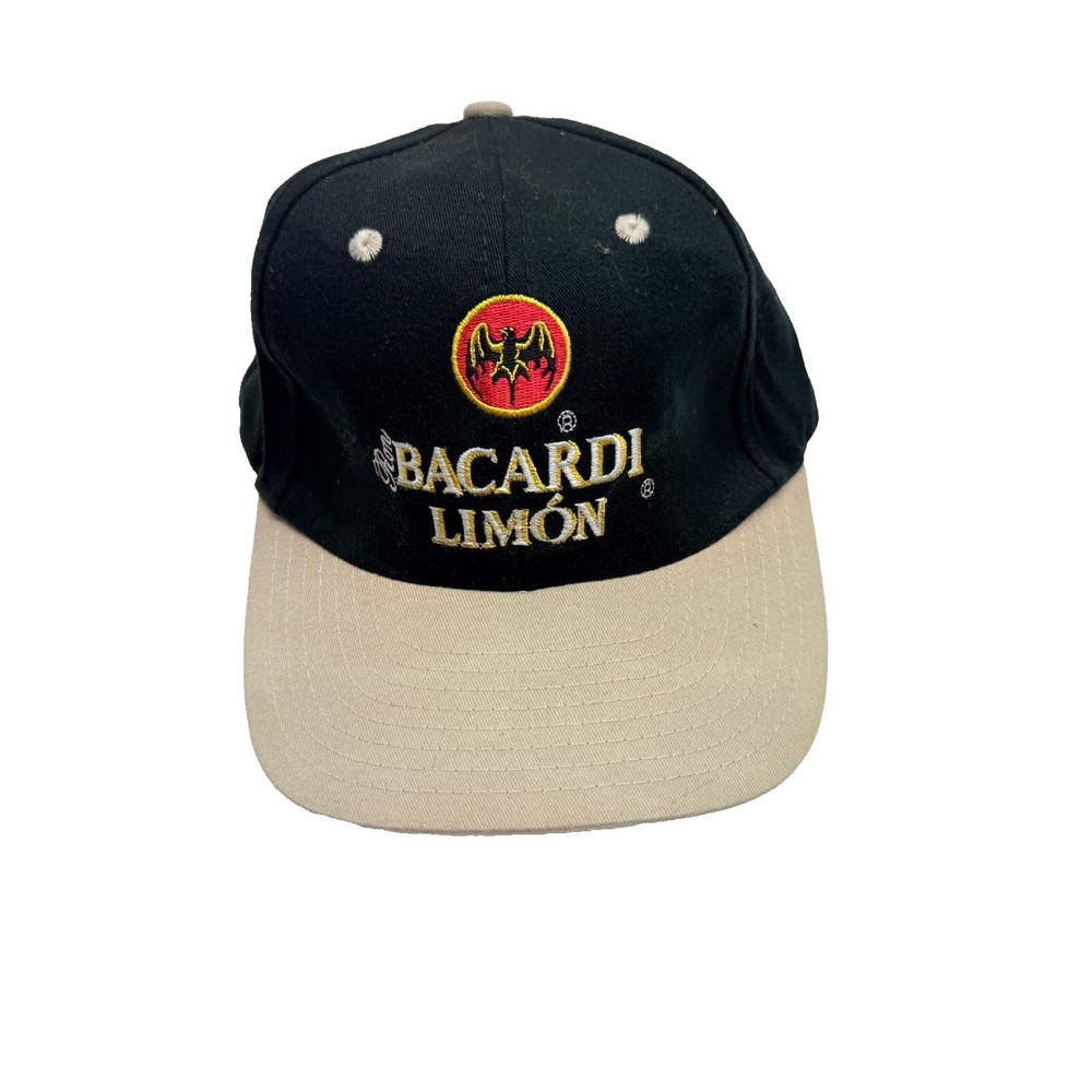 Vintage Bacardi Limon Black Cap Logo The Revolutionary Spirit Buckle Strap
